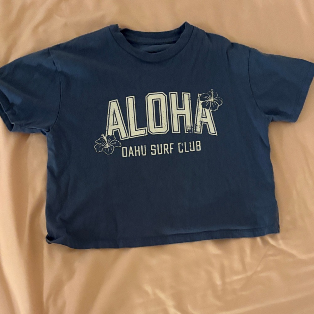 Aloha Oahu Surf Club Kids Blue T-Shirt